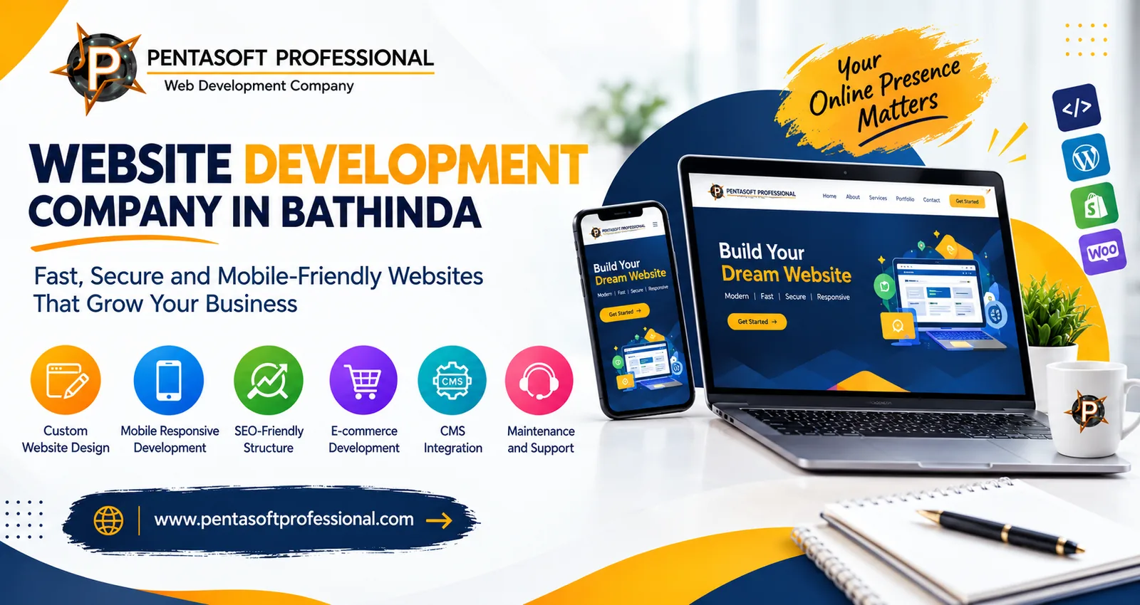 Website Development Company in Bathinda: fast, secure and mobile-friendly websites that grow your business